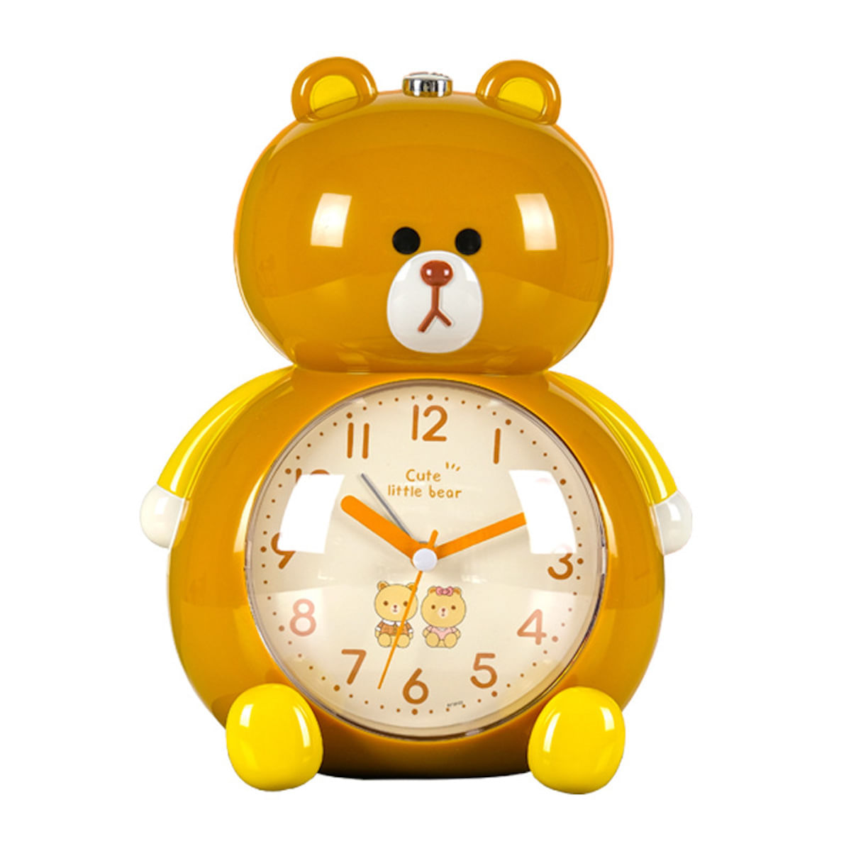 Despertador Cute Bear Pattern Kids Twin Bell Alarm Clock