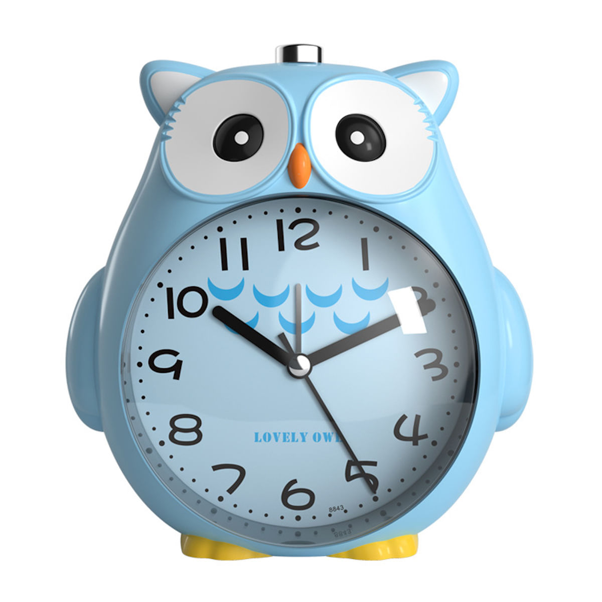Despertador Blue Owl Kids Dual Bell Metal+abs 16cm
