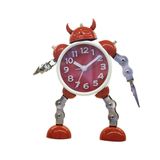 Alarm Clock Robot Cartoon Metal Candy Color Bedside