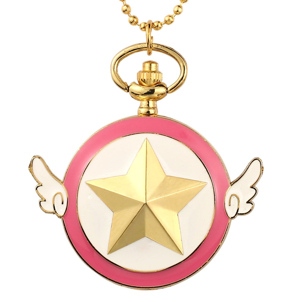 Pocket Watch Cards Captors Sakura Anime Theme Quartz