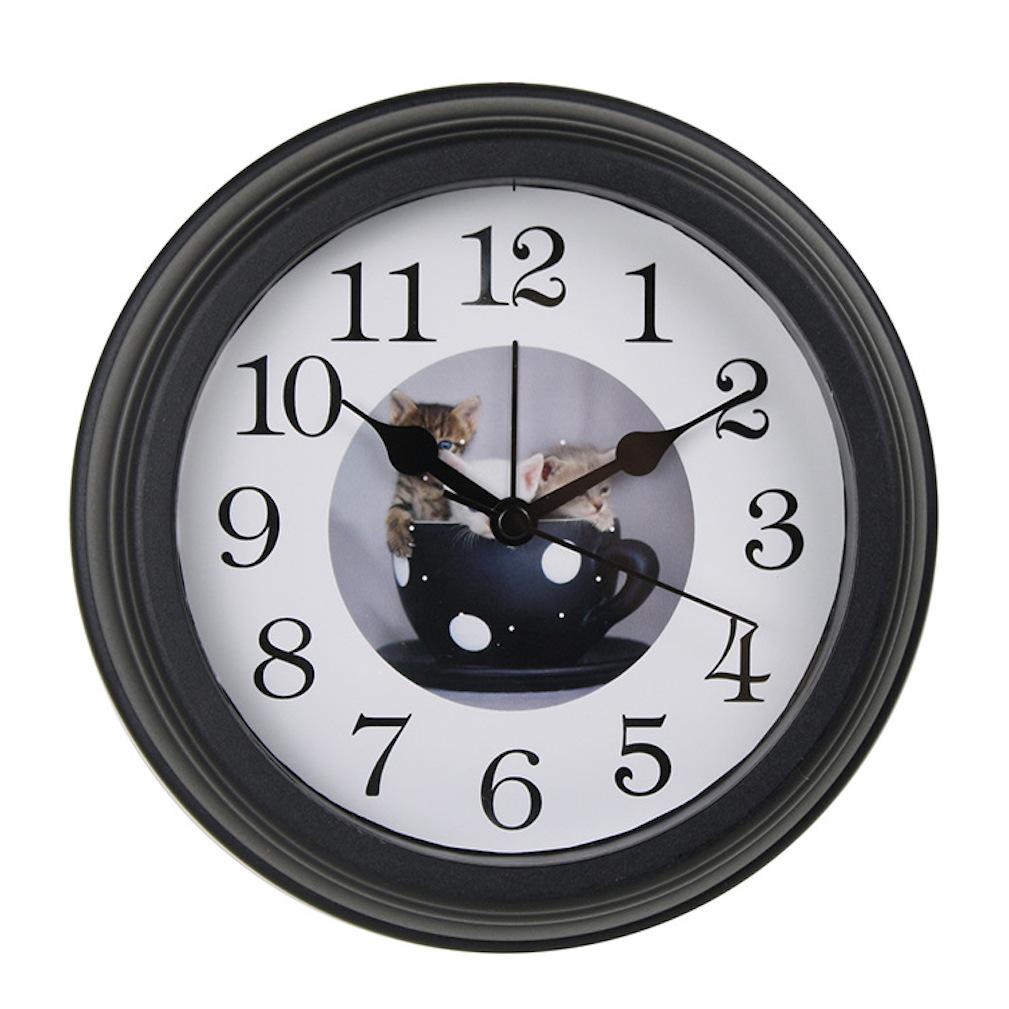 Relógio De Mesa De Plástico De 6 Polegadas Com Despertador De Quartzo