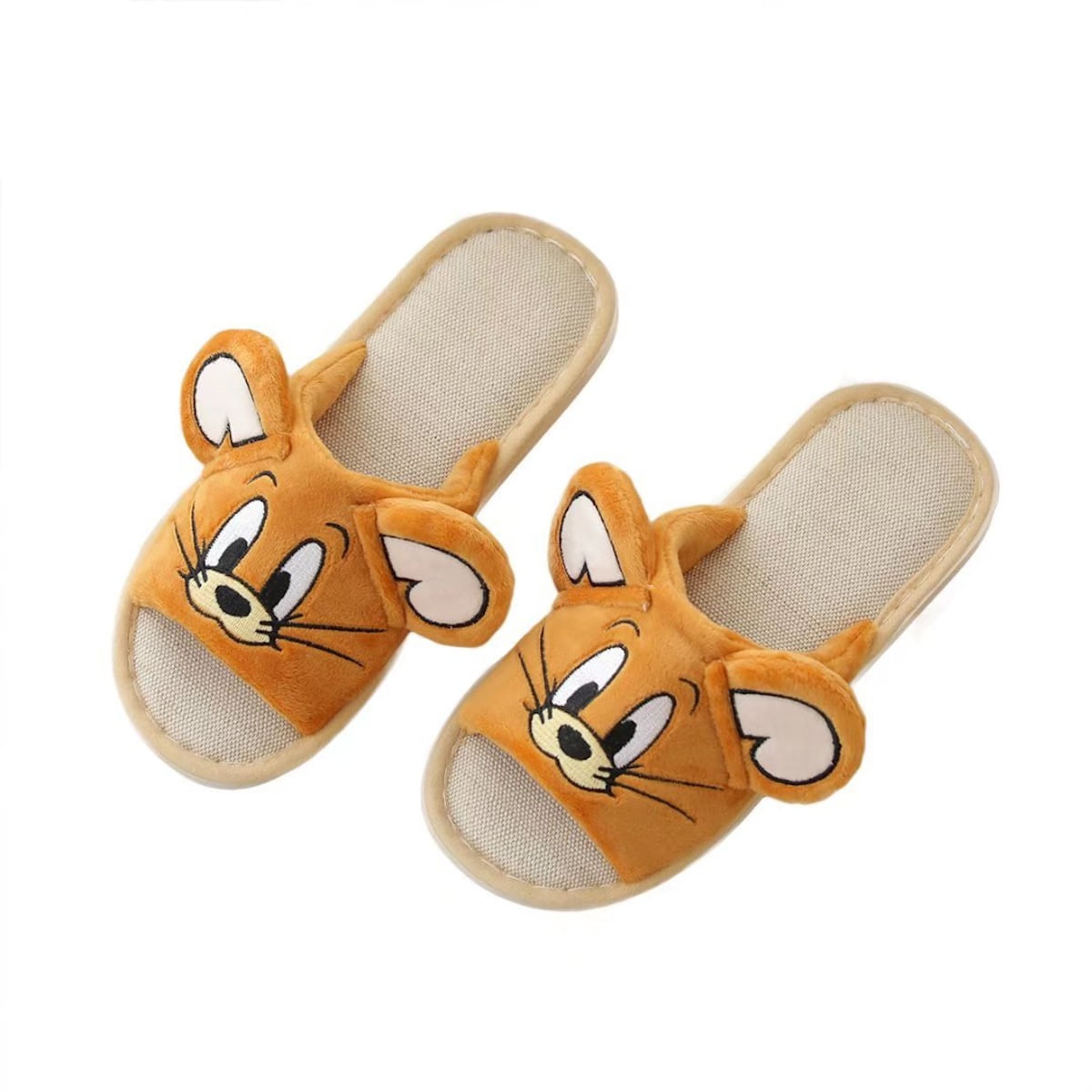 Chinelos Tom And Jerry Anime Plush Warm Para 35-39 Jardas