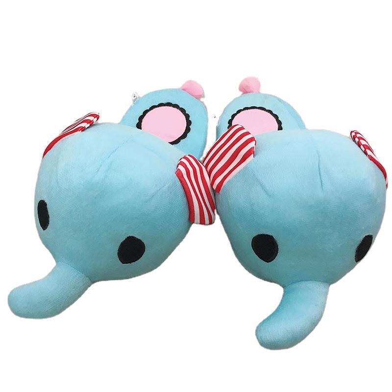 Chinelos Circus Elephant Warm Plush, Casa Interna Antiderrapante