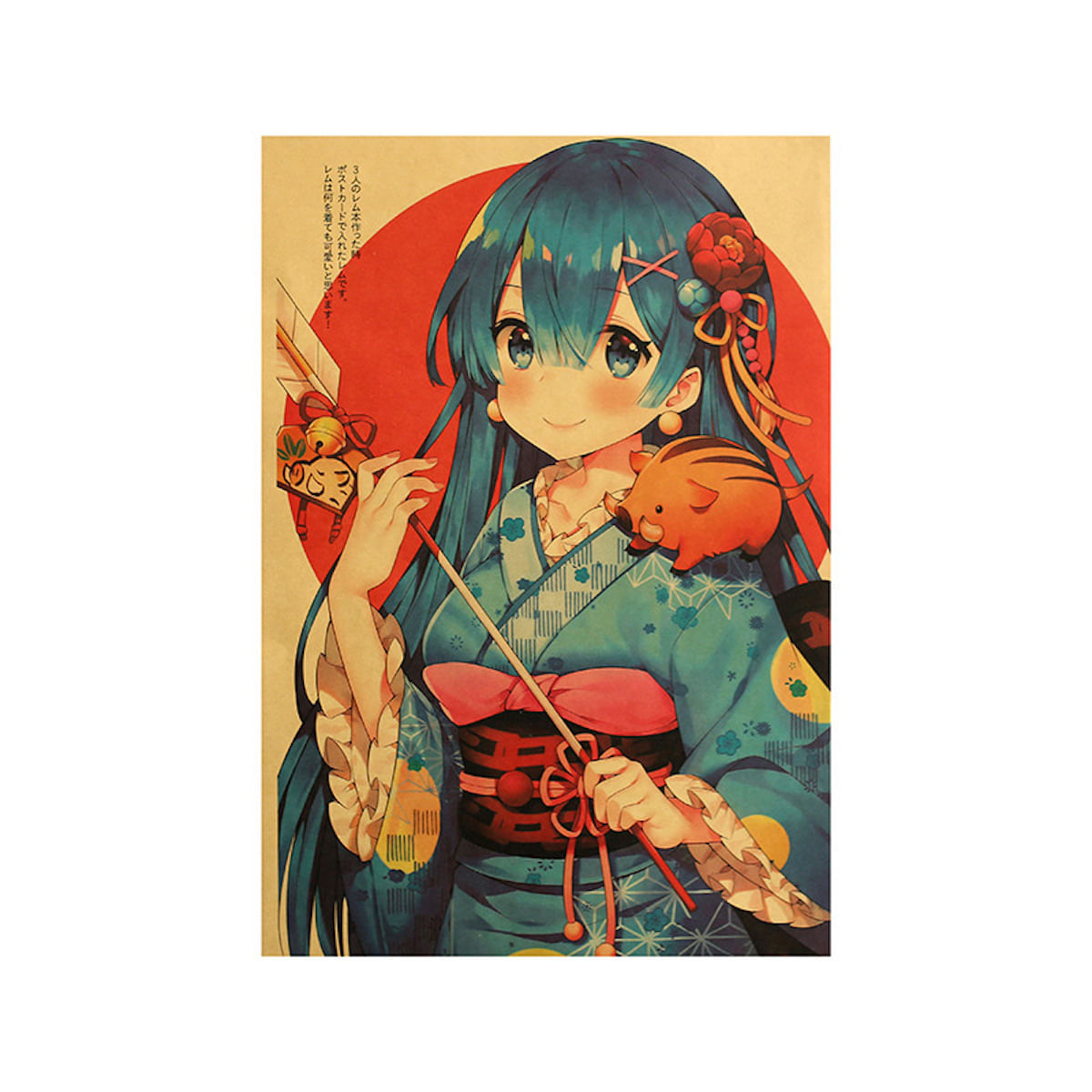 Poster Re: Zero Starting Life In Another World Rem Anime Art