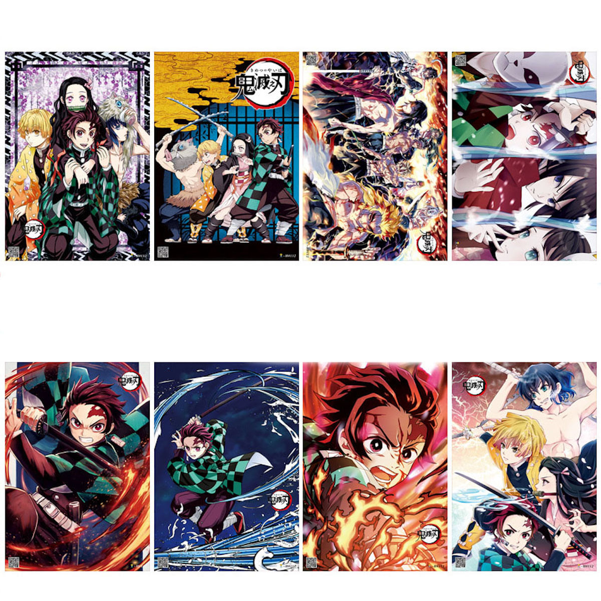 Poster Demons Slayers Anime Art 42x29 Cm 8 Unidades/lote