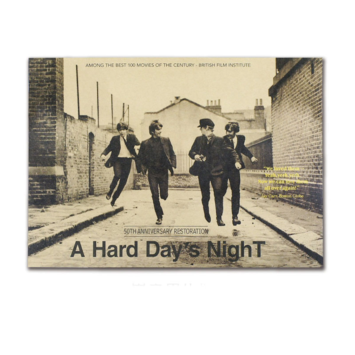 Pôster De Arte De Parede Picture Beatles Anime Art 51,5x36cm Papel