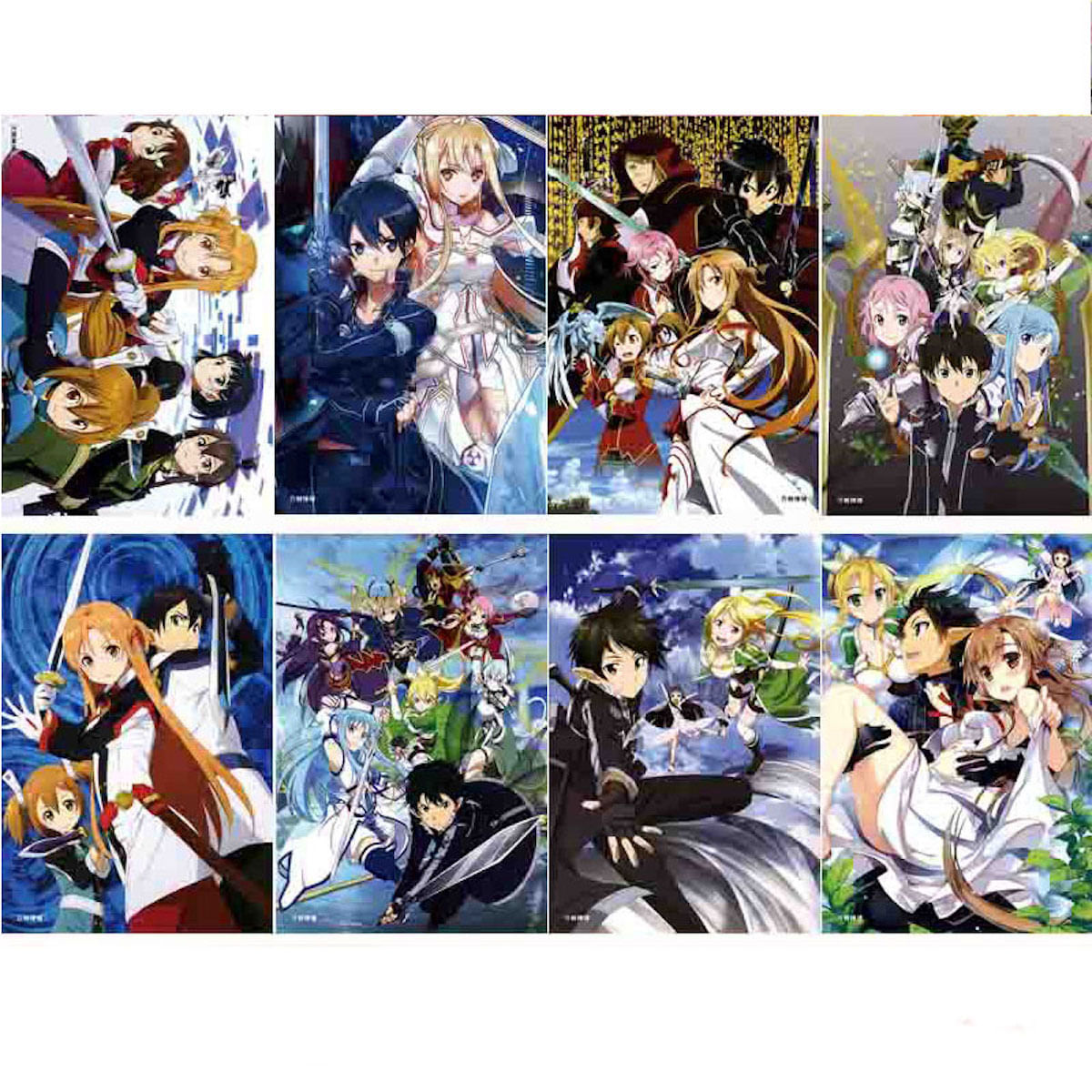 Poster Swords Art Online Anime Art 28,5 X 42 Cm 8 Unidades/lote