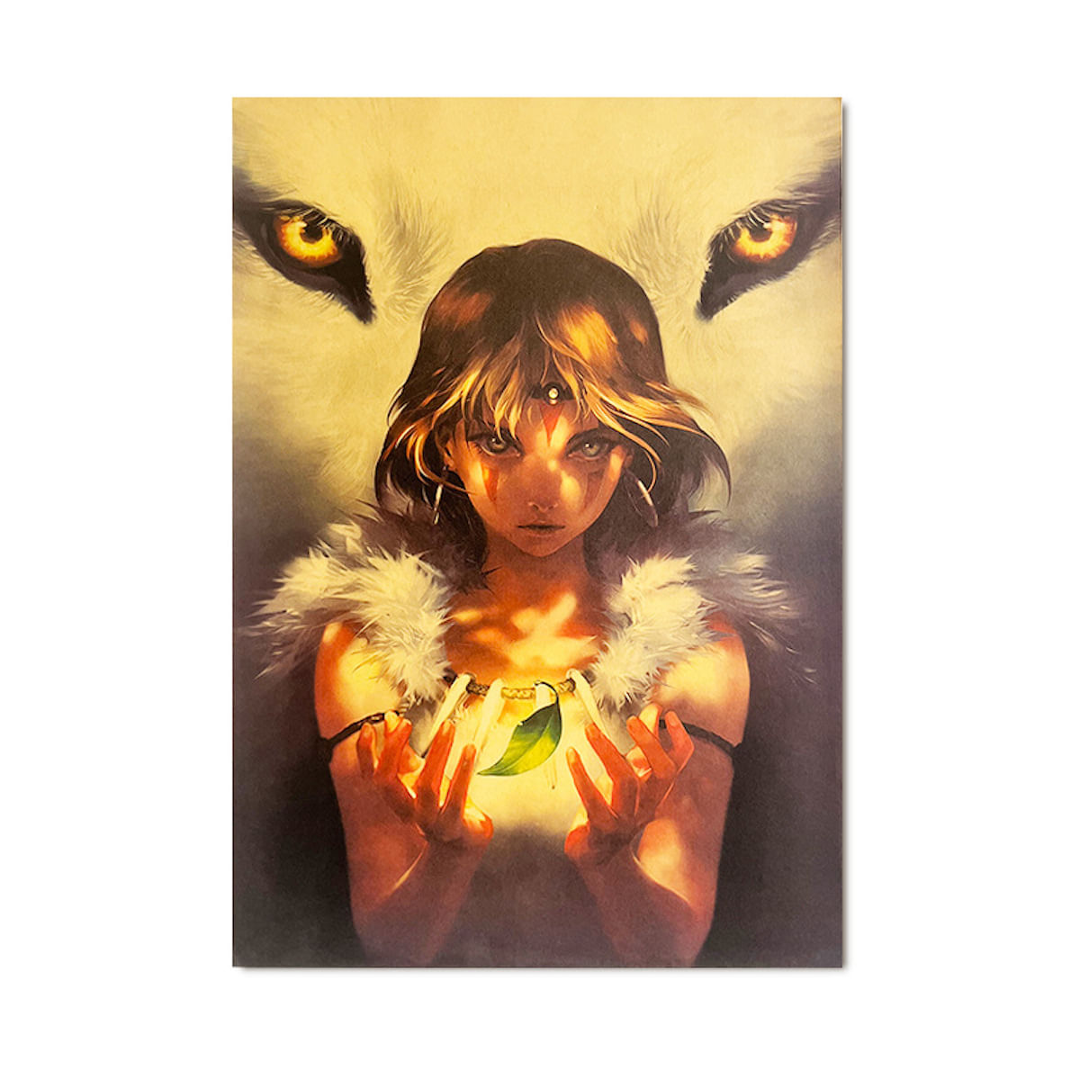 Pôster De Decoração De Parede Princess Mononoke Retro Anime 51,5x36cm