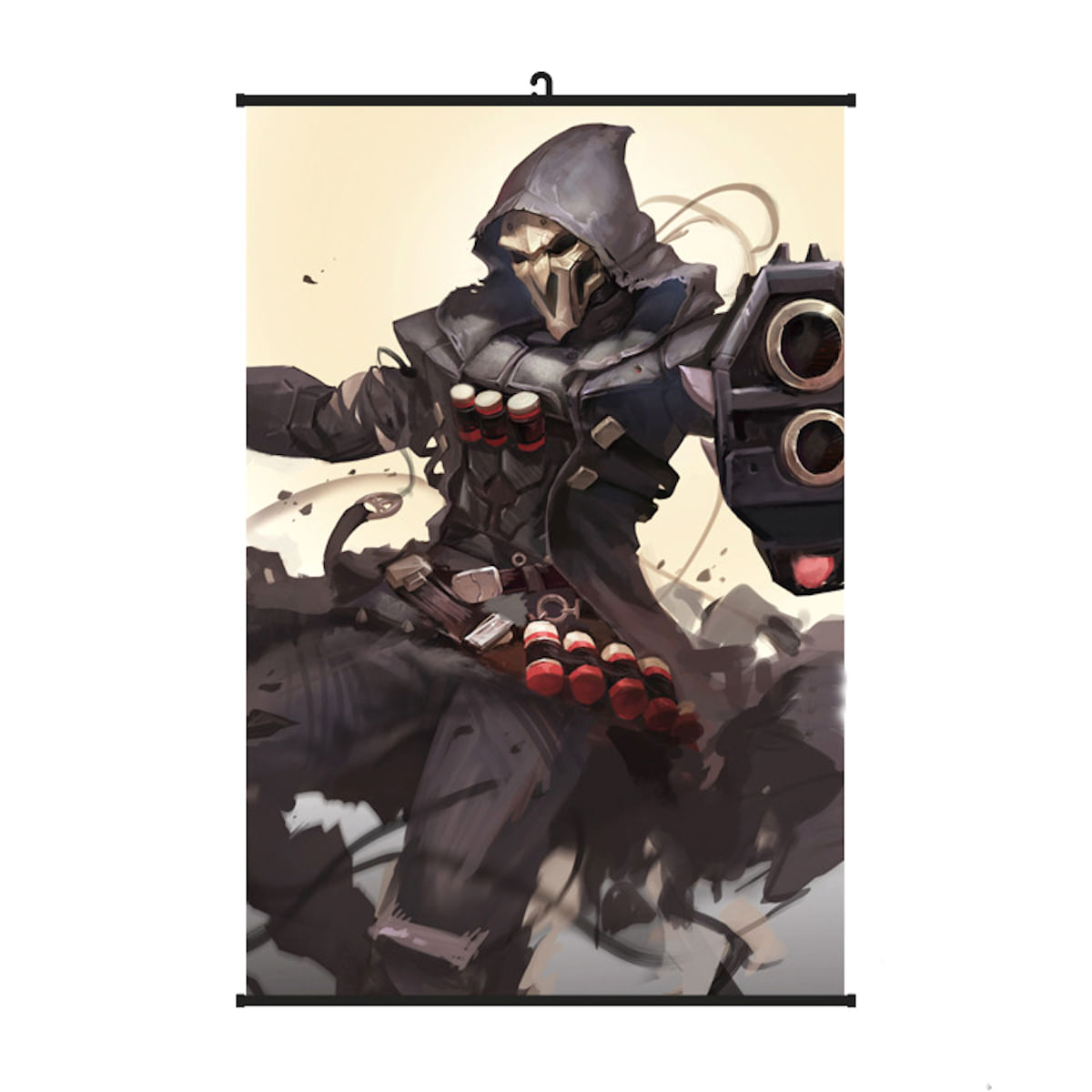 Pôster Artístico Overwatch Reaper 40x60cm Em Tecido+plásticos