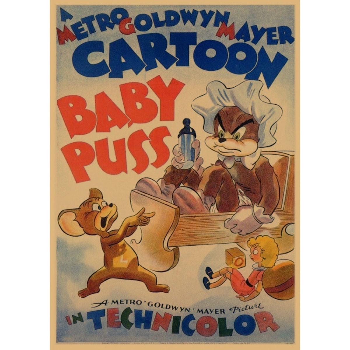 Pôster: Arte De Parede, Pintura Decorativa, Anime Retrô De Tom E Jerry