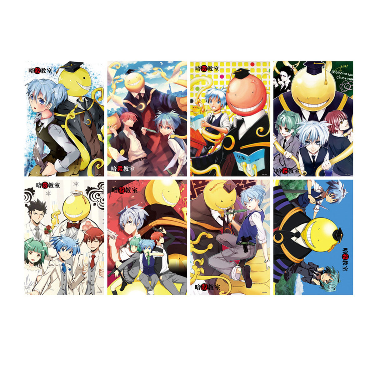 Poster Assassinations Classroom Anime Art 42x29 Cm 8 Unidades/lote