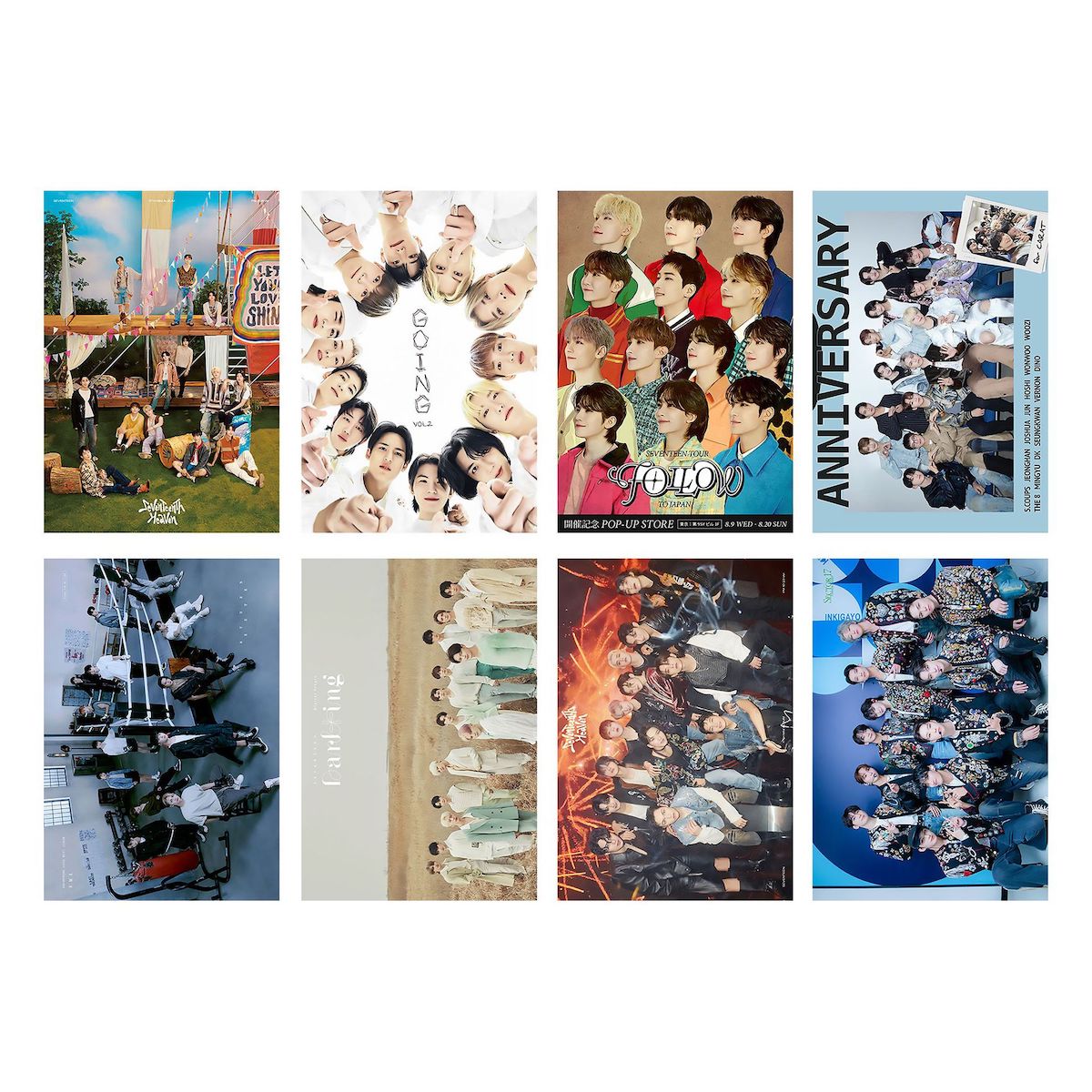 Poster Seventeens Anime Art 42x29 Cm, Papel, 8 Unidades/lote