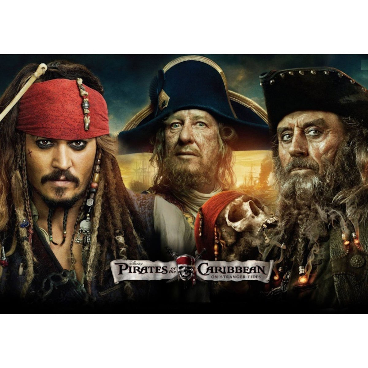 Pôster Com Arte De Parede Piratas Do Caribe Johnny Retro Anime