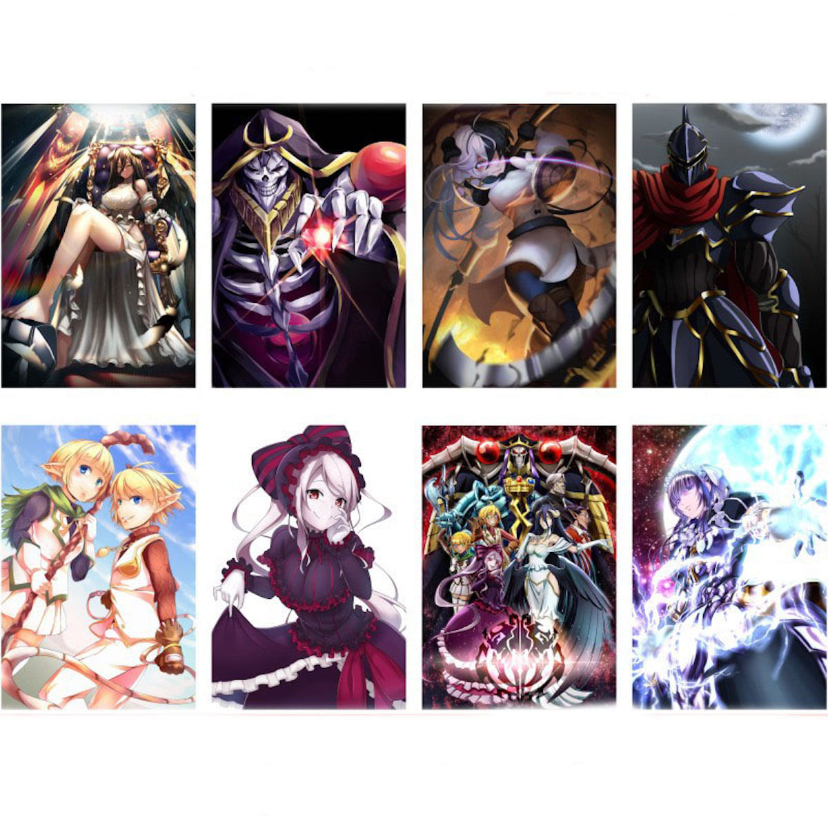 Pôster Overlords Albedos Anime Art 28,5 X 42 Cm (8 Unidades/lote)