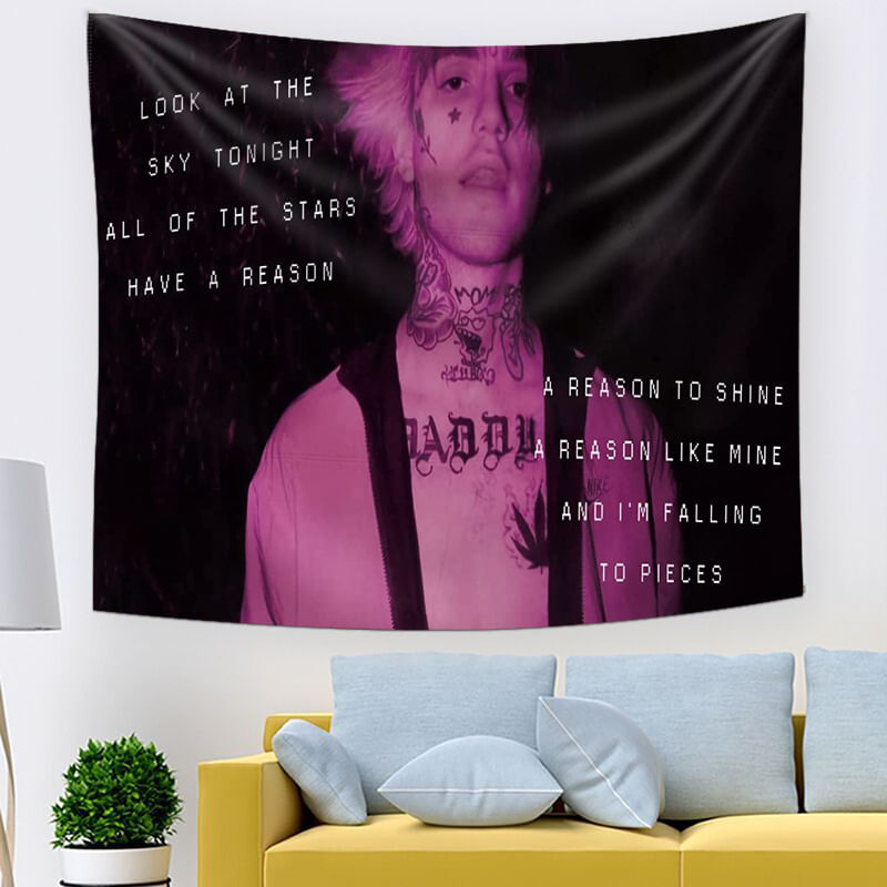 Decoração De Tapeçaria Para Pendurar Na Parede Anime Lils Peeeps 150x150cm