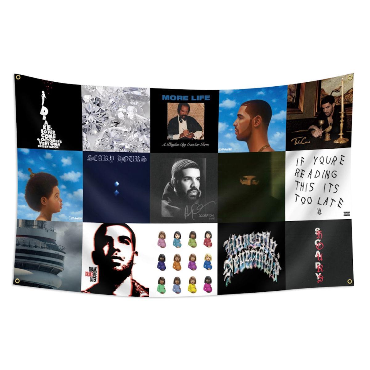 Tapeçaria Drakes Flag Art Anime Wall Tapestry 90x150cm Poliéster