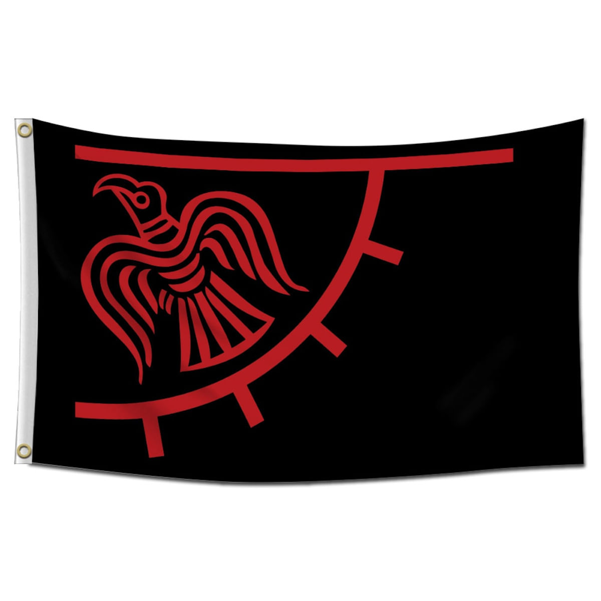 Tapeçaria Vikings Pirates Flag Art 150x90cm 100% Poliéster