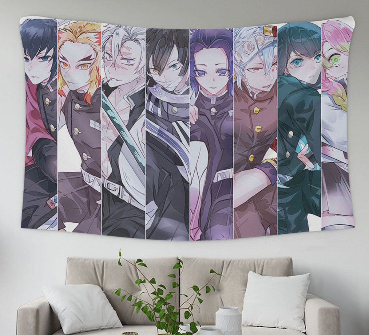 Tapeçaria Demon Slayers Kochou Shinobu Anime Manga 145x100cm