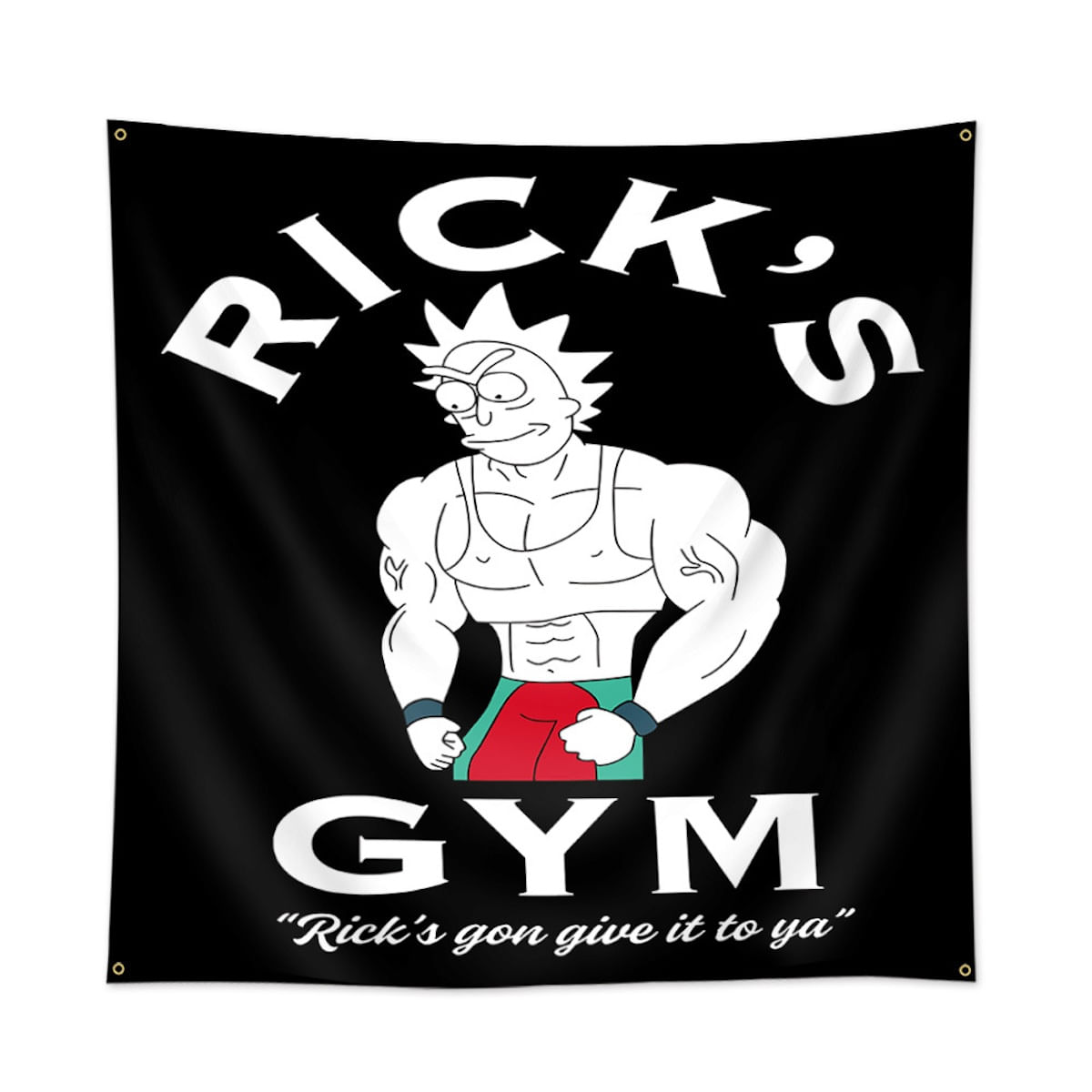 Tapeçaria, Bandeira, Decoração De Pendurar Na Parede, Ricks Gyms, Arte Da Bandeira, Anime