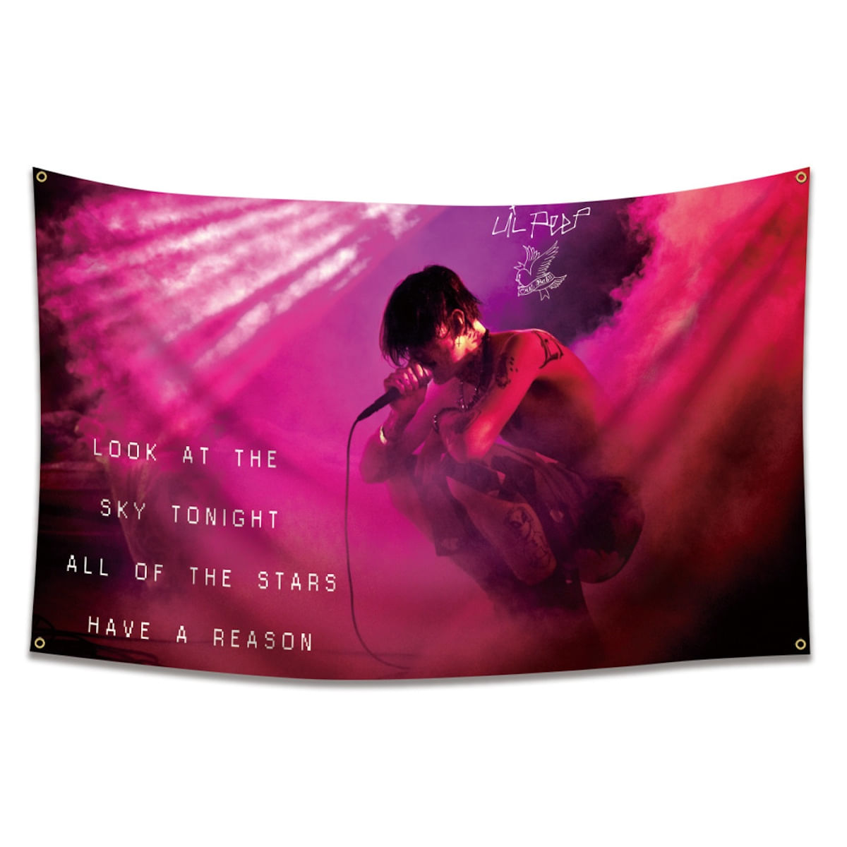 Tapeçaria Lils Peeeps Flag Art Anime Wall Tapeçaria 90x150cm