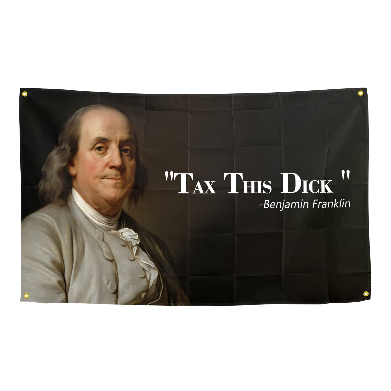 Bandera Xovver Benjamin Franklin 'tax This Dick' 91x152 Cm