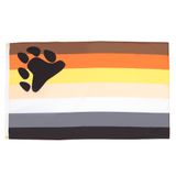 Bandera Del Orgullo Gay Bear Az Flag 150x90 Cm Poliéster