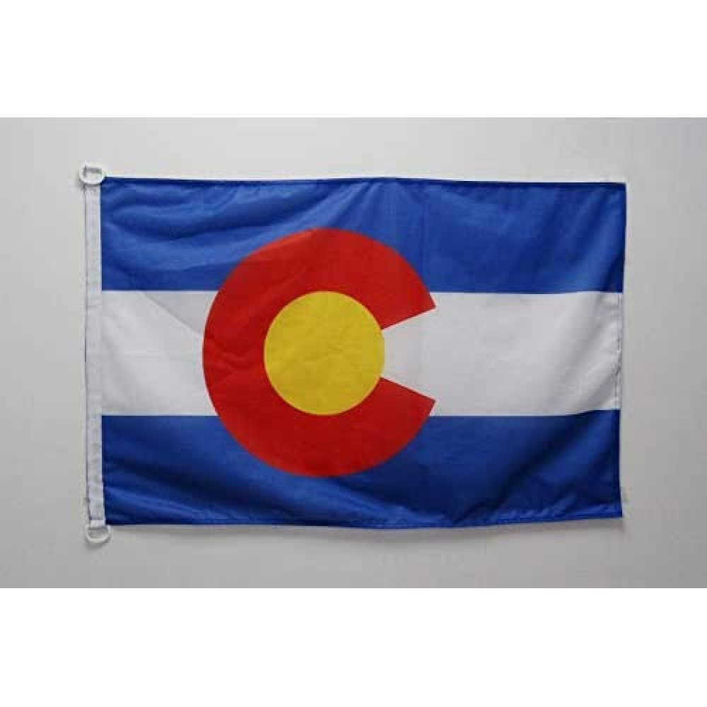Banner Bandera Náutica Az Flag De Colorado 30x45 Cm En Poliéster