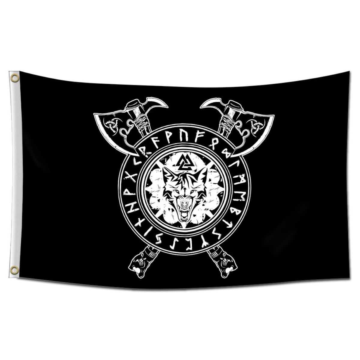 Tapeçaria Vikings Pirates Flag Art 90x150cm 100% Poliéster
