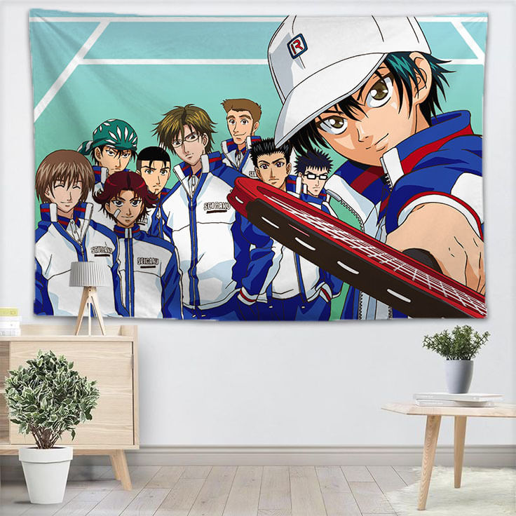 Tapeçaria Para Decoração De Parede Art Princes Of Tennis Anime