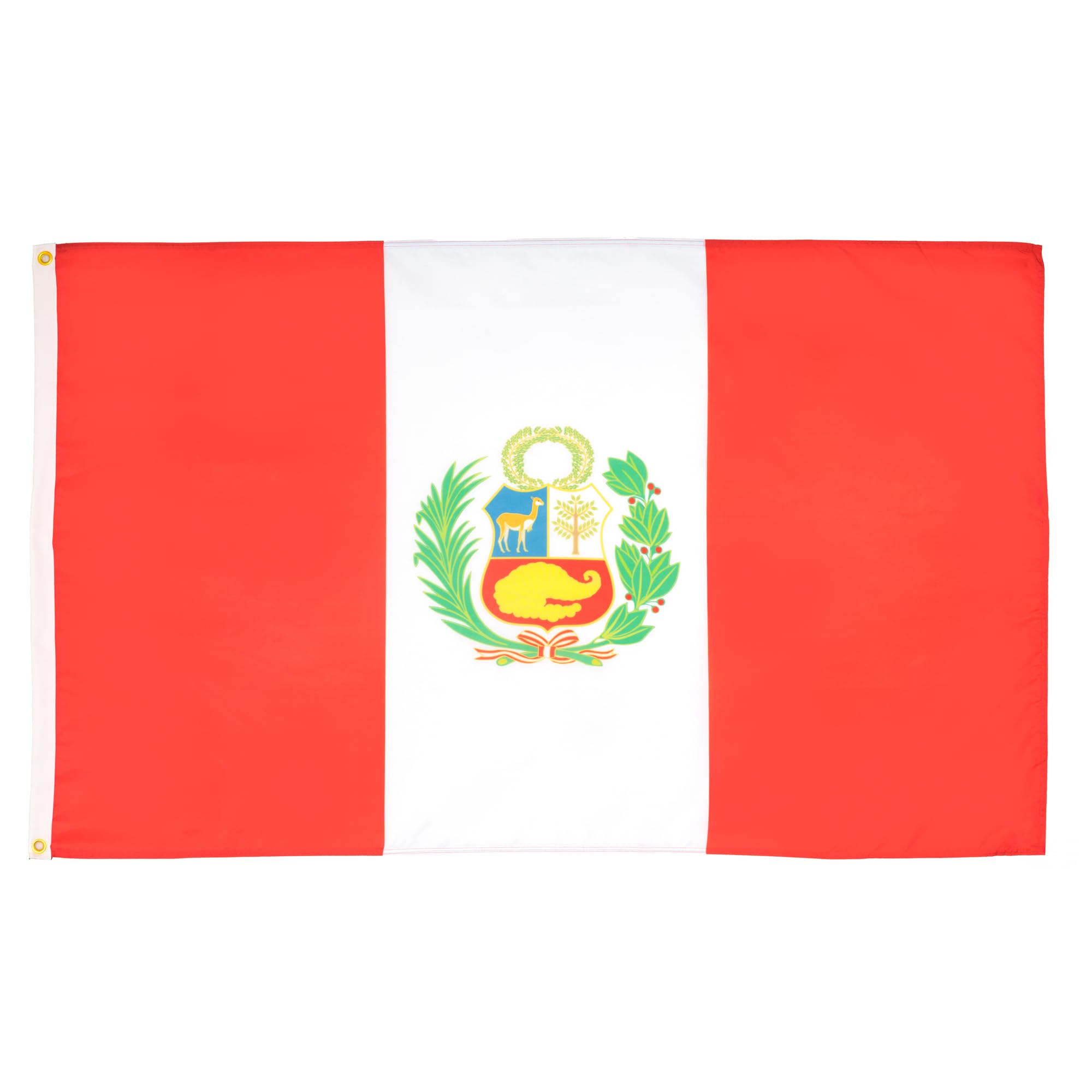 Bandera Az Flag Perú 90x60 Cm Poliéster Resistente Al Desvanecimiento