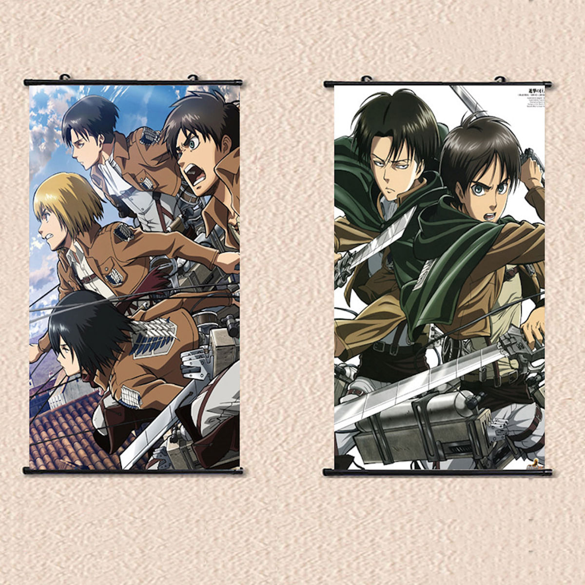 Pôster De Decoração De Parede Attack On Titans Levis Ackermans