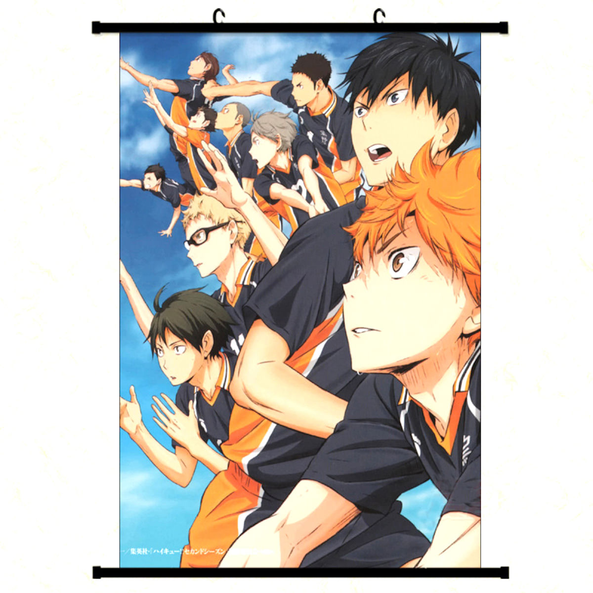 Arte De Parede Em Tela Hinata Shoyo E Sugawara Koushi De Haikyuu