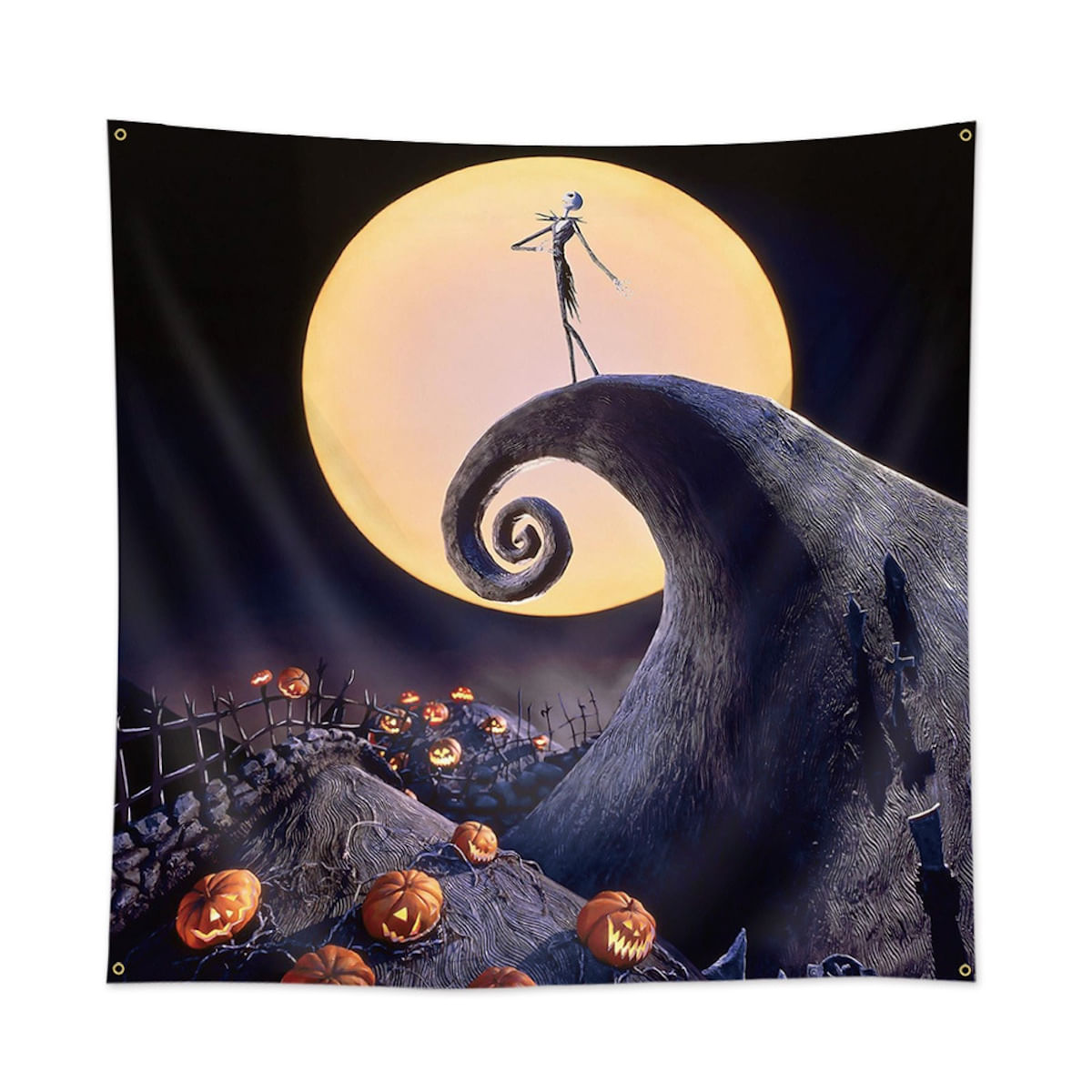 Tapeçaria Flag Nightmares Before Christmas Anime 90x90cm