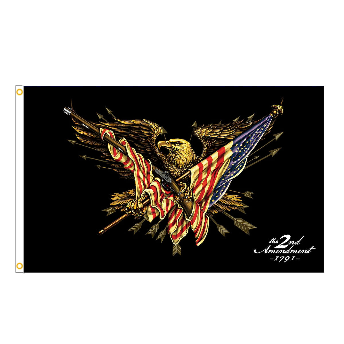 Tapeçaria 2nd Amendments Flag Art Anime Wall Pending 90x150cm