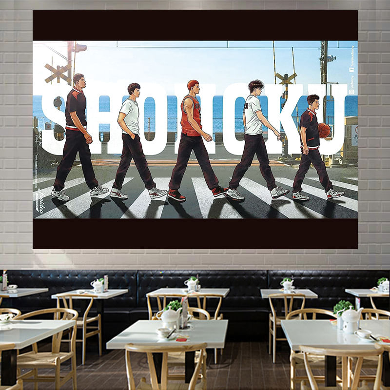 Microtecido Tapestry Slams Dunks Wall Aesthetic 150x110cm