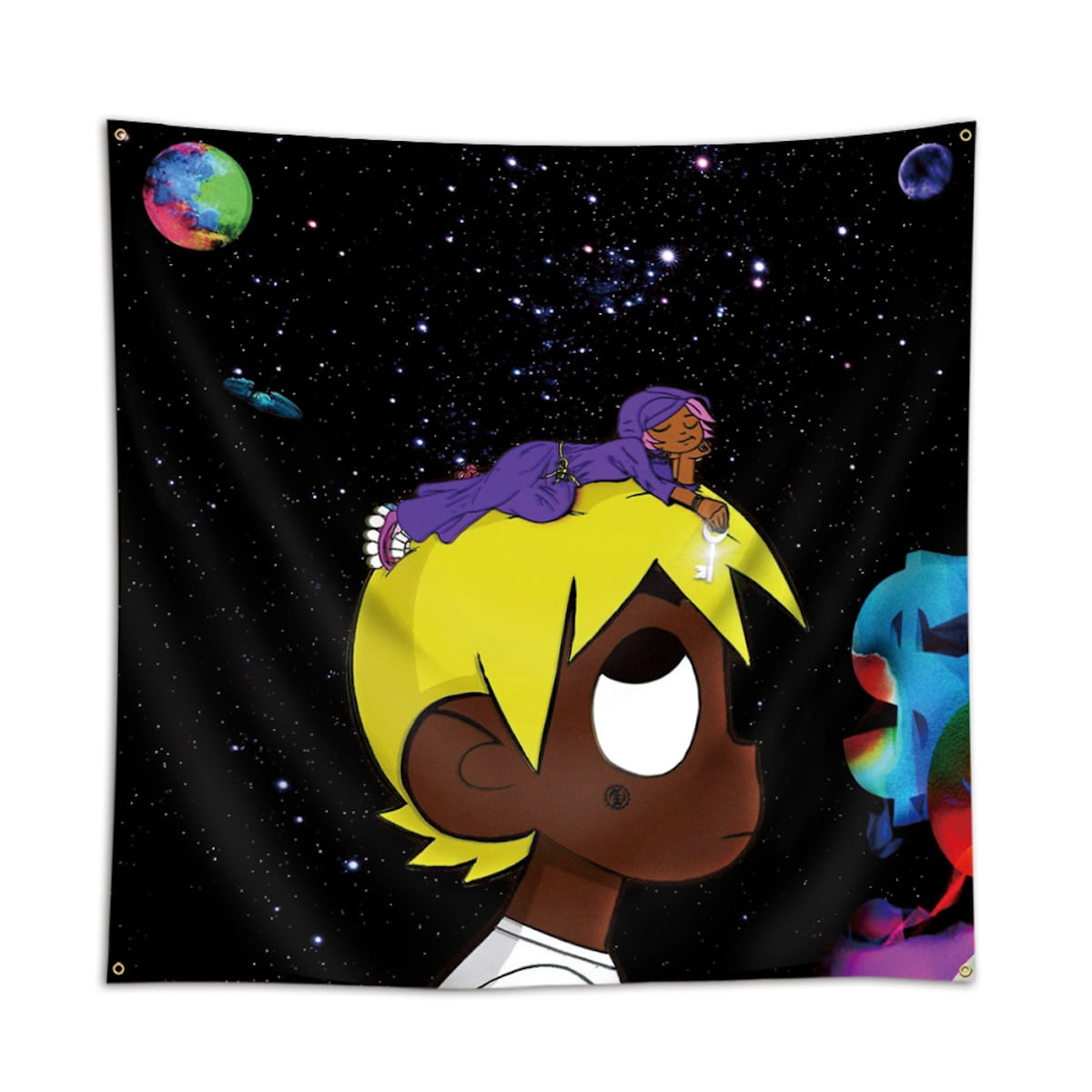 Tapeçaria Lils Uzis Verts Flag Art 90x90cm 100% Poliéster