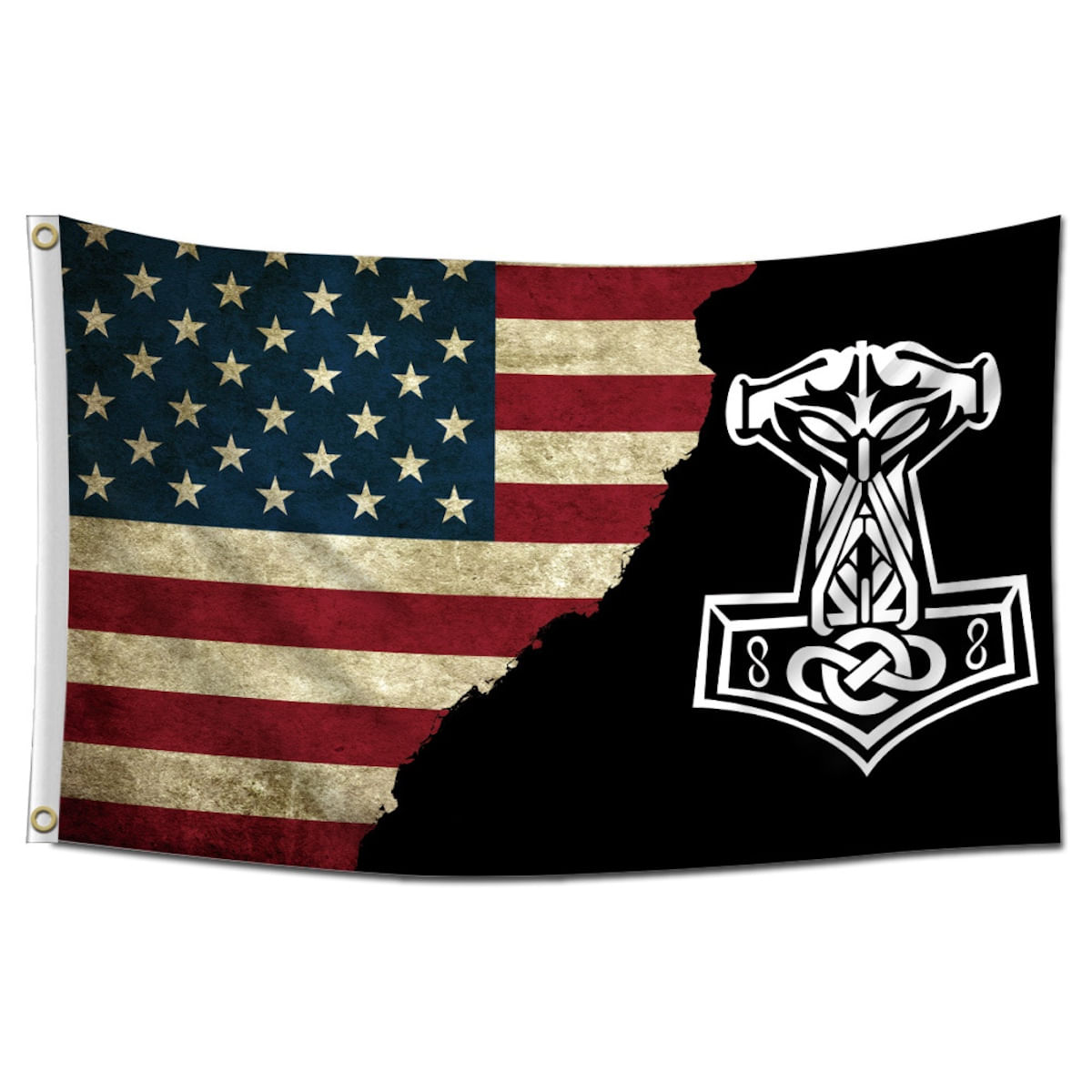 Tapeçaria Vikings Pirates Flag Art 90x150cm 100% Poliéster