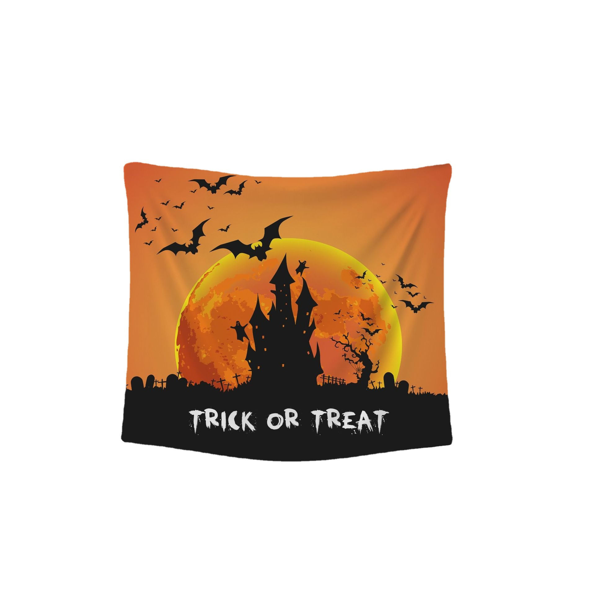 Microtecido De Parede Trick Or Treat Para Tapeçaria 95x73cm