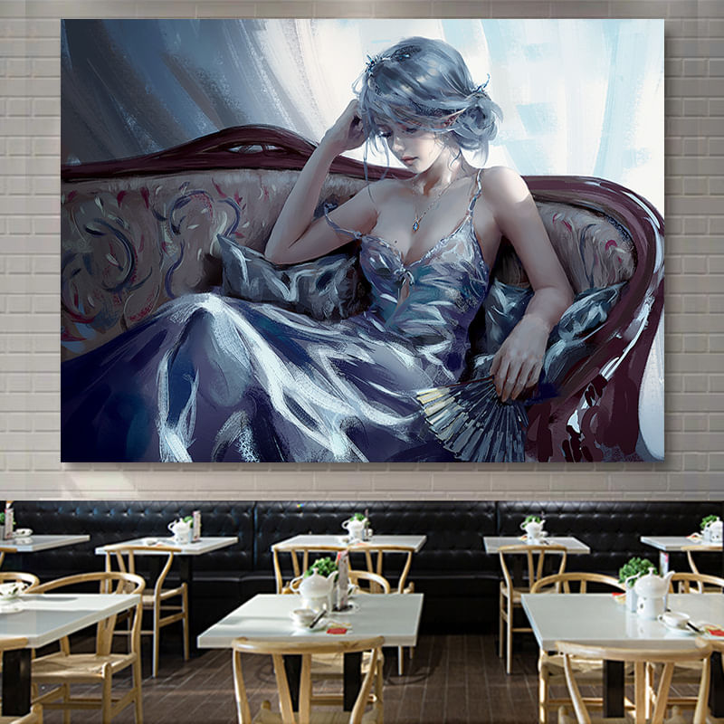 Microtecido Tapestry Ghosts Blades Wall Aesthetic 150x110cm