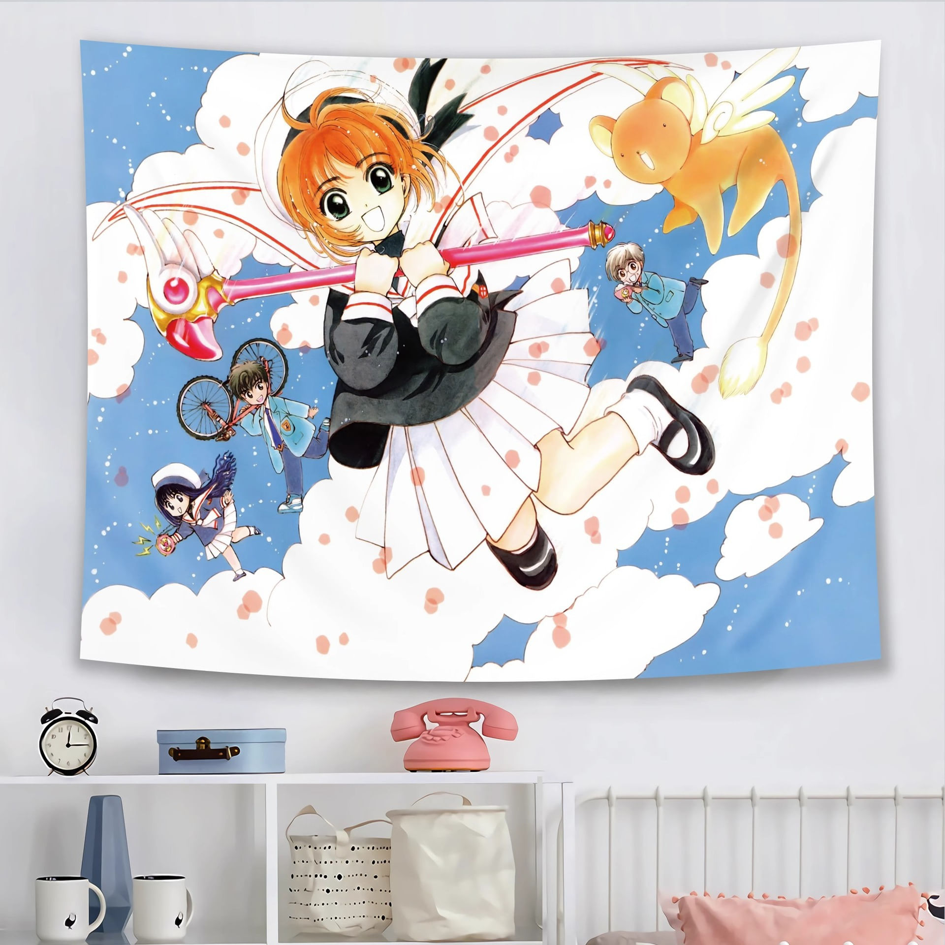 Cartões De Tapeçaria Captors Sakura Kinomoto Sakura 150x130cm