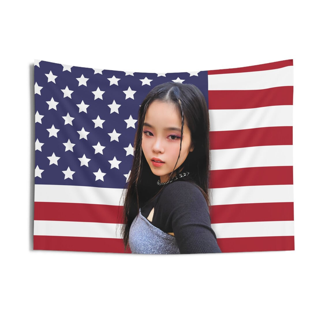 Tapeçaria Xg Girl Group Cocona Bandeira Americana 90x60cm