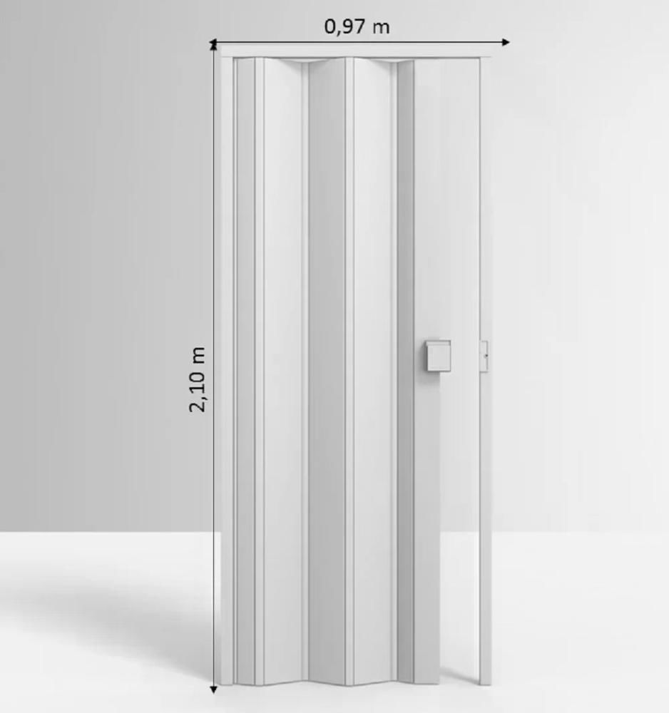 Porta De Pvc Sanfonada 210x97cm Permatti