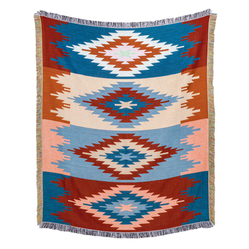 Microtecido De Parede Com Geometria De Tapeçaria 160x130cm, Decoração De Quarto