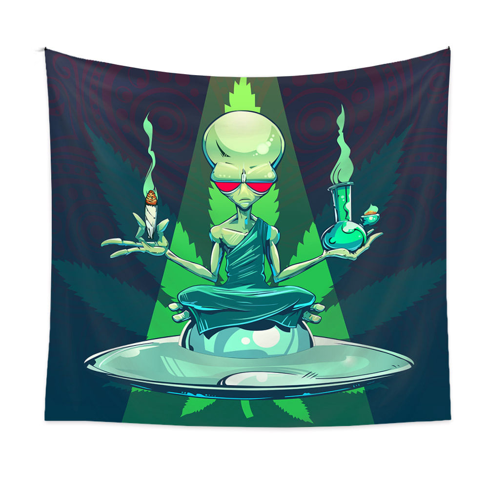 Tapeçaria De Parede Extraterrestrial Being 150x130cm, Microtecido