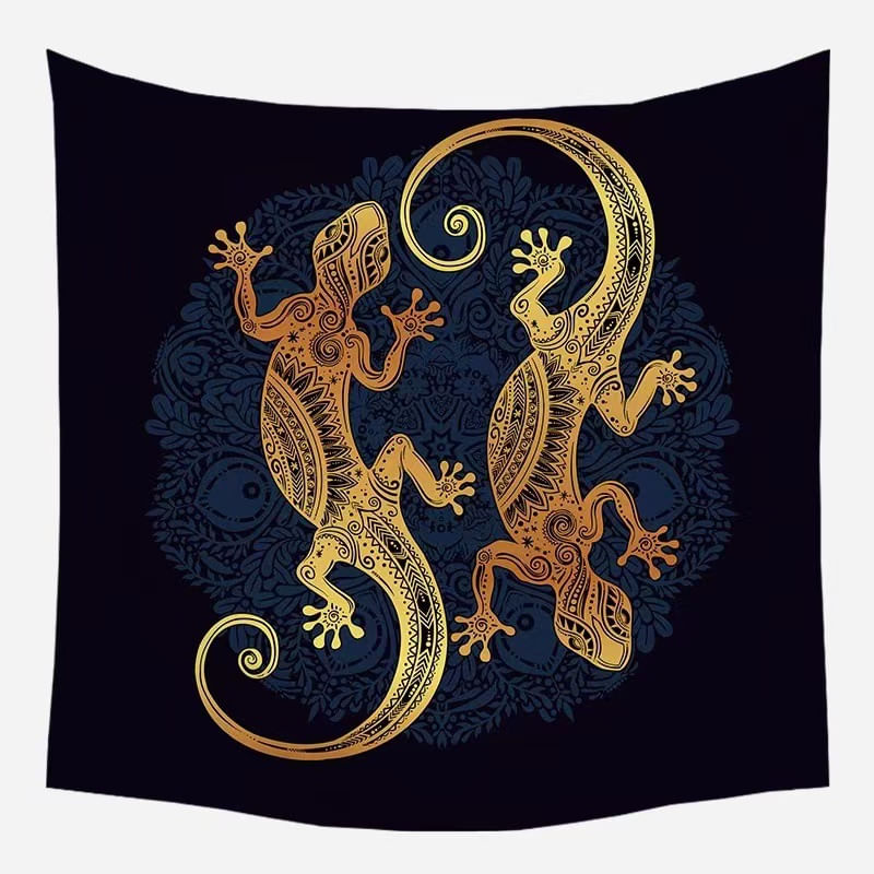 Tapeçaria Lizard Wall Room Aesthetic 150x130cm, Microtecido