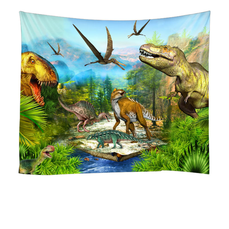 Tapeçaria Animal Dinosaur Wall Room Estética 200x150cm