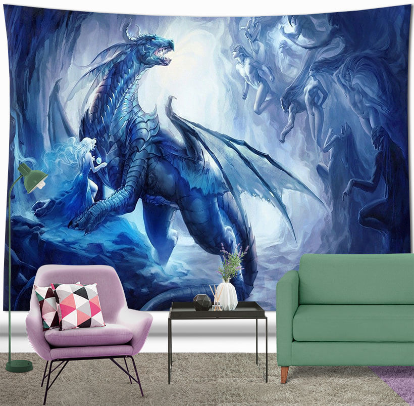 Tapeçaria Animal Dinosaur Wall Room Estética 180x150cm