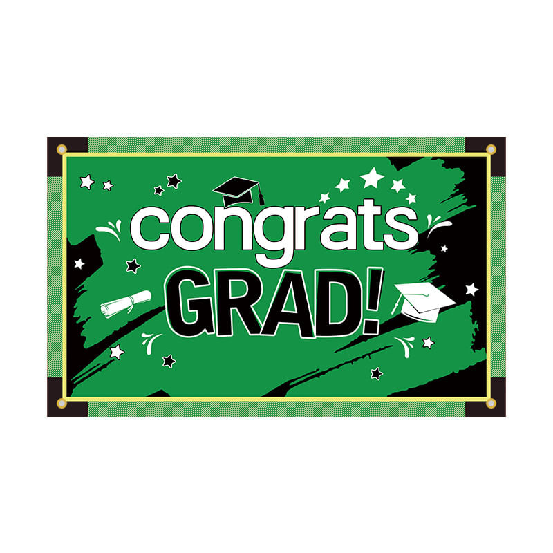 Tapeçaria Congrats Grad Wall Room Aesthetic 180x110cm, Microtecido