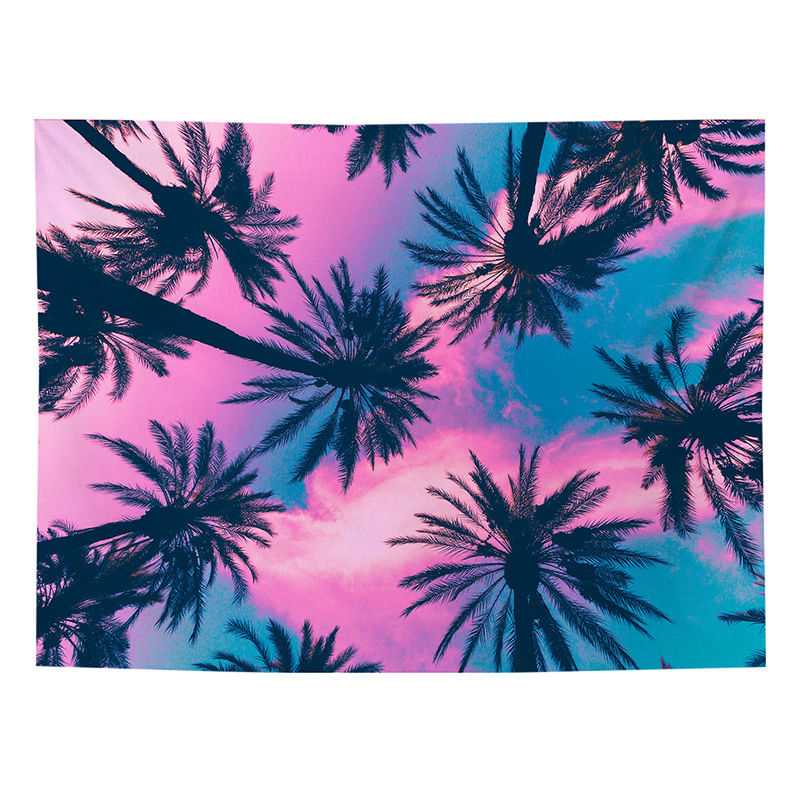 Tapeçaria, Paisagem, Floresta, Coqueiro, 150x130cm, Microtecido