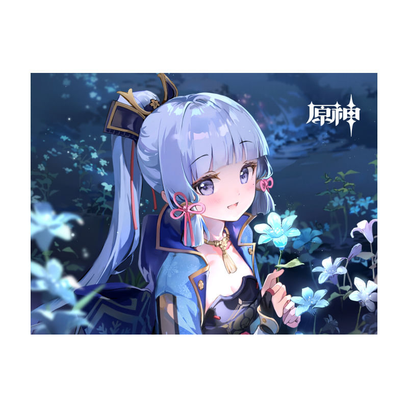 Tapeçaria De Parede Genshin Impact Kamisato Ayaka 100x75cm Microfabric